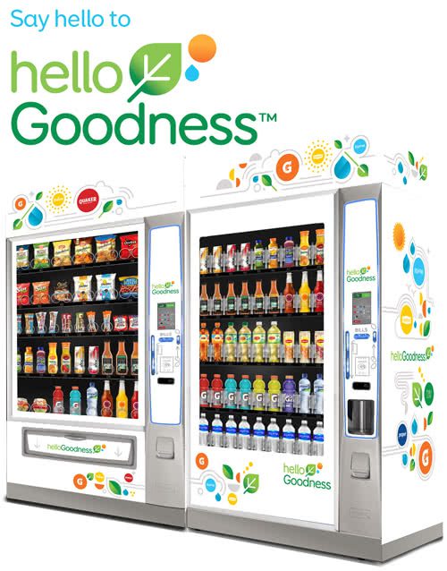 Hello Goodness Healthy Snack Vending Machines